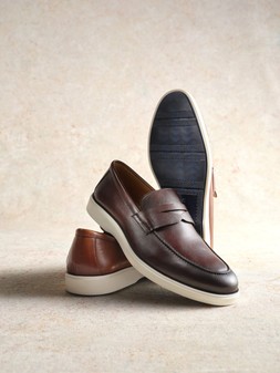 Dune London Barnstaple 89 GBP tan & brown leather www.dunelondon.com