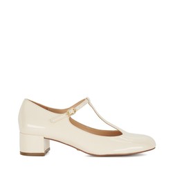 Dune London Believable 89 GBP ecru patent leather www.dunelondon.com