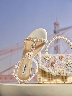 Dune London Blooms & Nature 99 GBP & 89 GBP pink www.dunelondon.com