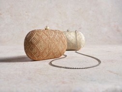 Dune London Extra 89 GBP bronze & Silver raffia www.dunelondon.com