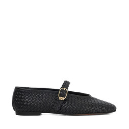 Dune London Headline 79 GBP black woven leather www.dunelondon.com