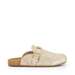 Dune London Glaized 99 GBP Gold woven leather www.dunelondon.com