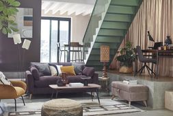 DFS Benji four-seater sofa in Chocolate Marley fabric