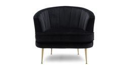DFS Enchanted accent chair in black velvet