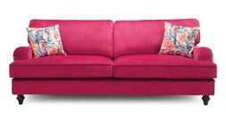 DFS Jardim four-seater sofa in pink sensual velvet