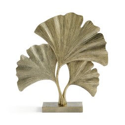 30827277 Recycled Aluminium Gingko ornament Gold £40