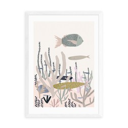 EEP Life Under Sea Framed Print A3 White £47
