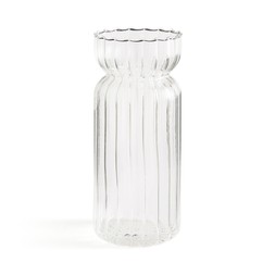 Single waisted glass vase
