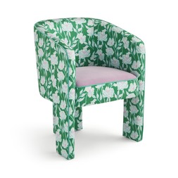 30967458 Sophie Robinson Dining Chair, Jade Green Peony Fabric £169