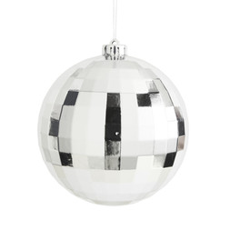 30974742 15cm Silver Disco Ball Hanging Decoration £4