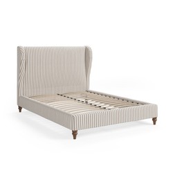 Beatrice DB Bed Natural Linford Stripe £349