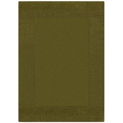 Boston Wool Border Rug Olive £139