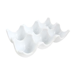 Ceramic White 6 Egg Holder £2