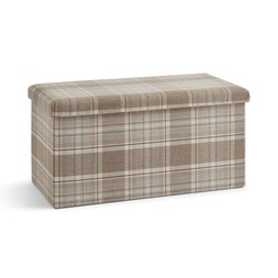 Charnwood Checked Rectangle Ottoman £32