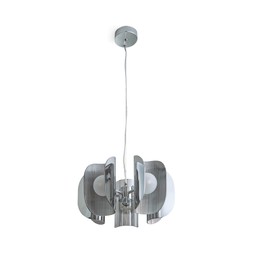 Curve glass 5 lit pendant Amber £109