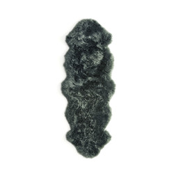 Double pelt green sheepskin rug £70
