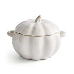 White Pumpkin Jar with Lid £6