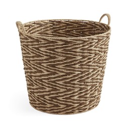 Zig Zag Woven Round Storage Basket £25
