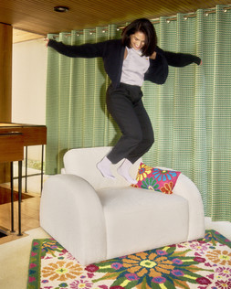 Yinka IIori Half Moon Boucle Snuggle Ivory £499