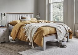 Furniture Village - Atlantic Double Bed Frame, &pound;449, Atlanic 3 Drawer Bedside Table, &pound;149