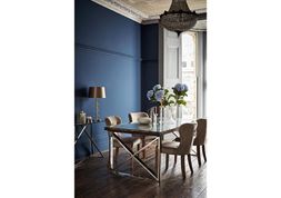 Furniture Village - Chennai Dining Table, 4 Dining Chairs, &pound;1995, Constellation Console Table, &pound;599, Larrisa Lamp, &pound;99
