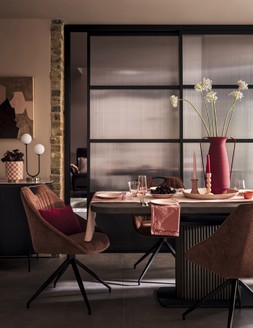 Furniture Village Jai Large Extending Dining Table with 4 Chairs