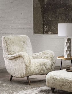 Oyster Bay Accent Chair, &pound;695, Oyster Bay Fabric Bench, &pound;495