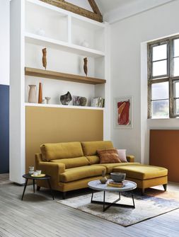 Romilly 3 Seater Sofa, &pound;1,139, Nordic Coffee Table, &pound;329