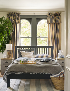 Furniture Village Grace King Size Bed Frame in Blue - £629