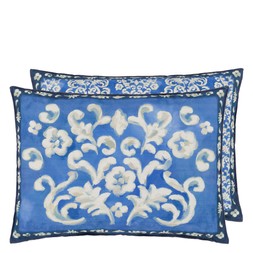 ISOLOTTO COBALT COTTON CUSHION CCDG1496
