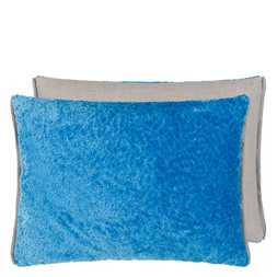 CARTOUCHE AZURE VELVET CUSHION CCDG1568