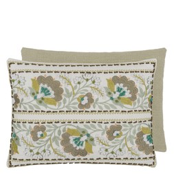 ENAMEL FLOWER CELADON CUSHION CCDG1593