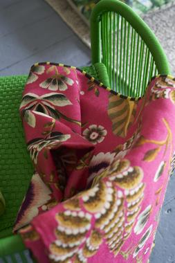 ROSE DE DAMAS CERISE THROW BLDG0289