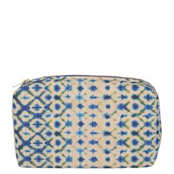 SHIBORI BLUE MEDIUM WASHBAG