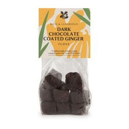 Dark Chocolate Coated Ginger Fudge £5