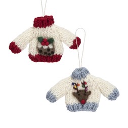 50079085 £7 Each Knitted Christmas Jumper Tree Dec