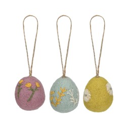 Fairtrade Felt Eggs Set of 3 £12