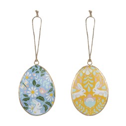 Metal Floral Egg Assorted £5