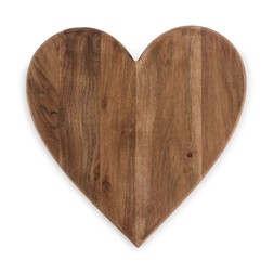 50082794 £15 Heart Shaped FSC Acacia Wood Chopping Board
