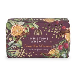 50083214 £6 Christmas Wreath Soap 190g