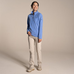 National Trust Miska Half Zip in Vinca Blue £45.00