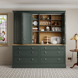 National Trust Erddig Dresser in Hunter Green- Kitchens start at £9,500