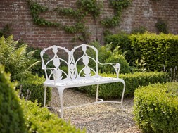 Oxleys National Trust Octavia Double Bench White