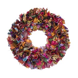 Pri Pri Recycled Sari Wreath £32