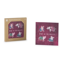National Trust Pigs in Blankets Christmas Cards Box of 10_gbp_5