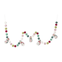 Namaste Snowman Pom Pom Garland_gbp_25