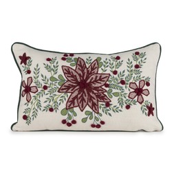 Poinsettia Oblong Cushion £26.