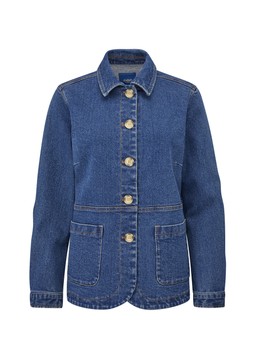 Denim Cargo Jacket in Stonewash (AD12421)Available from February 5th