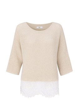 Lace Hem Short Sleeve Jumper £39