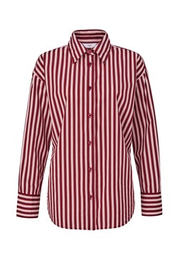 Long Sleeve Printed Cotton Shirt Ruby £35